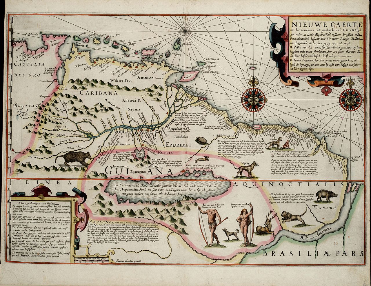 Mapa de 1599 por J. Hondius.